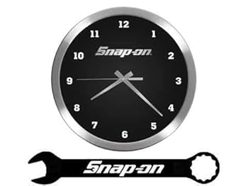 【レア】Snap-on 壁掛時計 内部照明付 CLOCK スナップオン 家具・インテリア 【レア】Snap-on 壁掛時計 内部